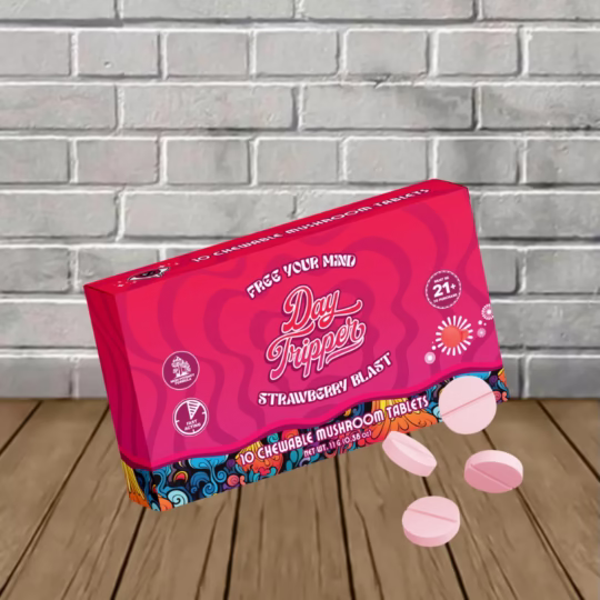 DayTripper Legal Psychedelics Mushroom Tabs - Strawberry 10ct