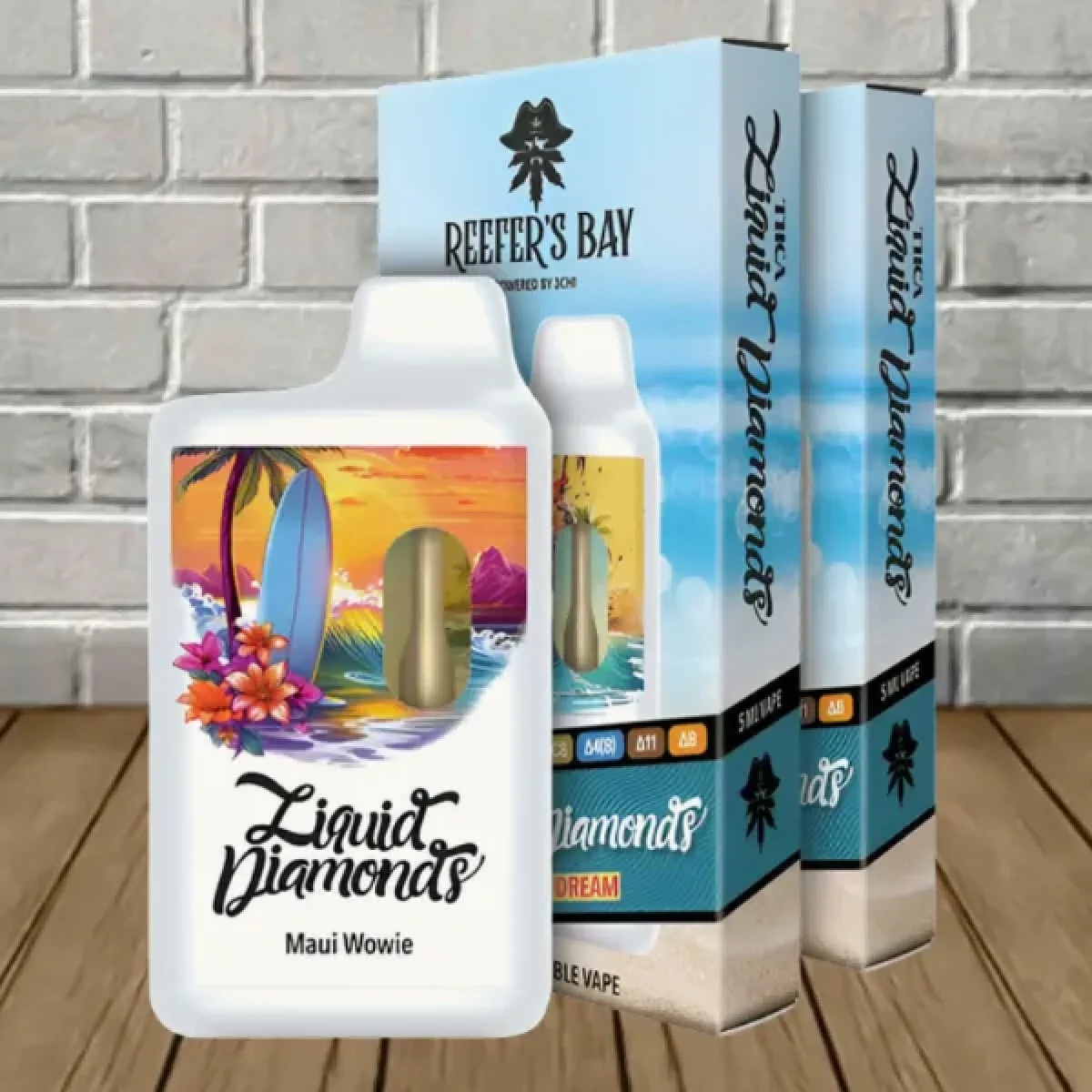 exhale wellness liquid diamond disposable vape Reefer's Bay THCa Liquid Diamonds Blend Disposable Vape 5ml