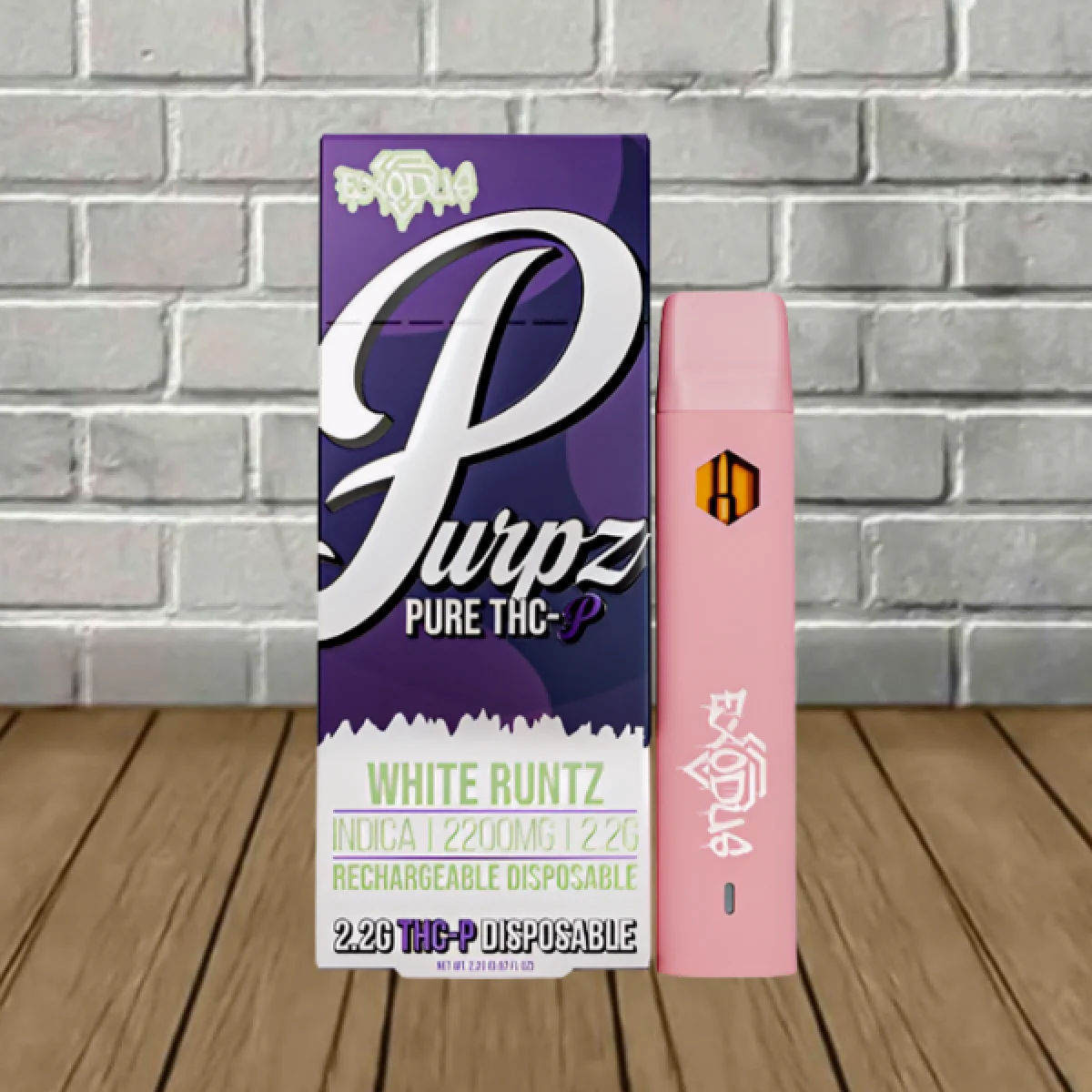 mint menthol vape Exodus Purpz Live Badder THCP Disposable Vape 2.2g