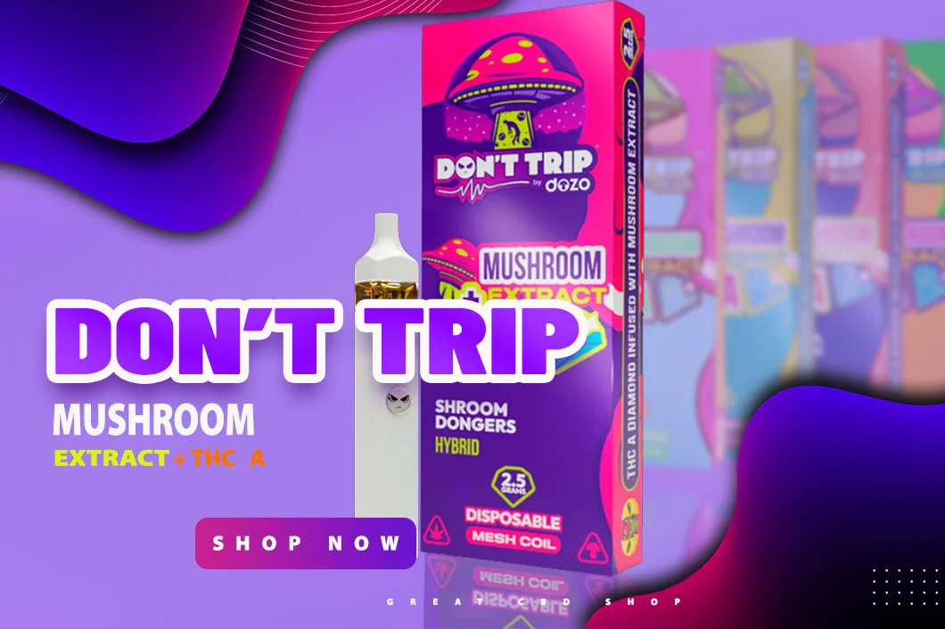 Dozo Don’t Trip Mushroom Extract + THCa Disposable 2.5g