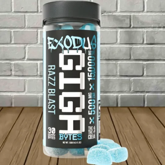 Exodus Gigabytes Gummy Bytes 15000mg Razz Blast