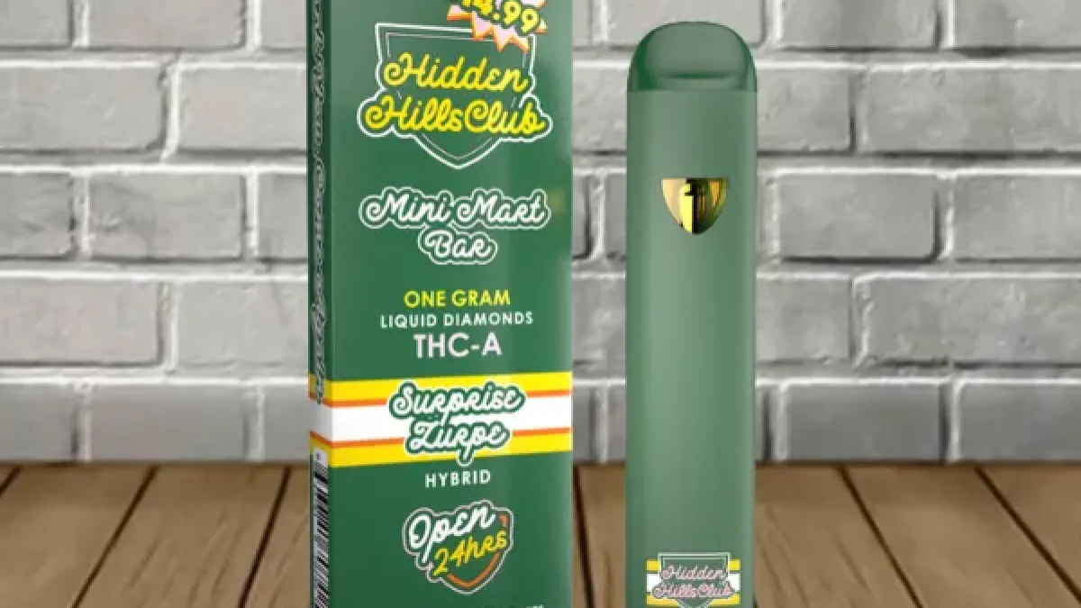 Hidden Hills Liquid Diamonds THCa Mini Mart Bar 1g - Great CBD Shop