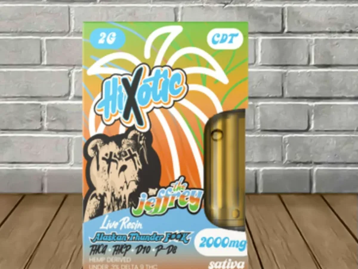 Hixotic Live Resin Jeffrey Cart 2g THCa | THCP | D10 | P-D8