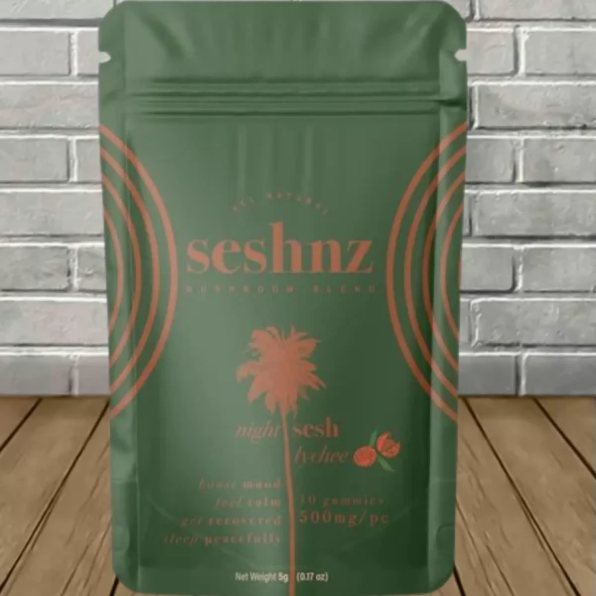 Seshnz All Natural Mushroom Blend Gummies 5000mg - Great CBD