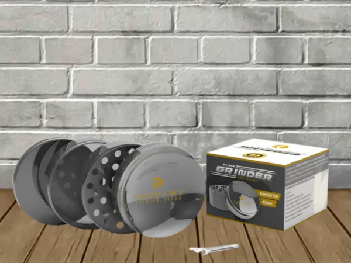 Tsunami 63MM 4-Piece Dry Herb Grinder - Great CBD Shop