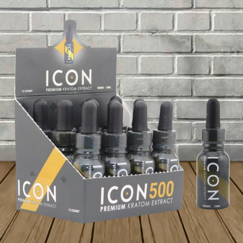 Icon Kratom Premium Extract Shot 500mg - 12 Single Shots BULK CASE Icon Kratom Premium Extract Shot 500mg - 12 Single Shots BULK CASE