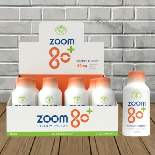 Kanva Botanicals Zoom Eighty+ Liquid Extract Shot 2oz-12 Shot BULK CASE