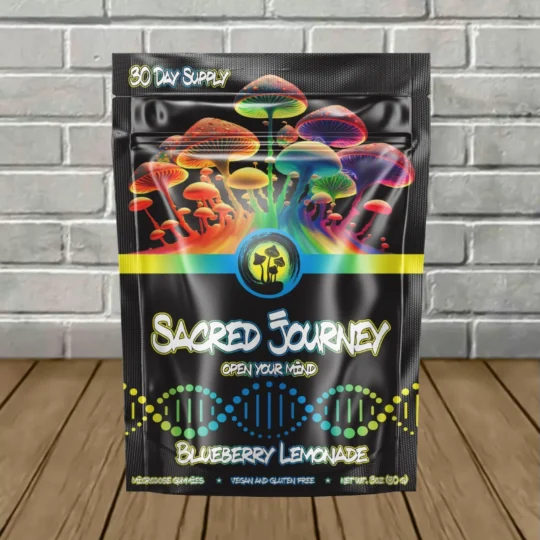 Sacred Journey Magic Mushroom Gummies 30ct -Blueberry Lemonade -- 30ct Single Pack