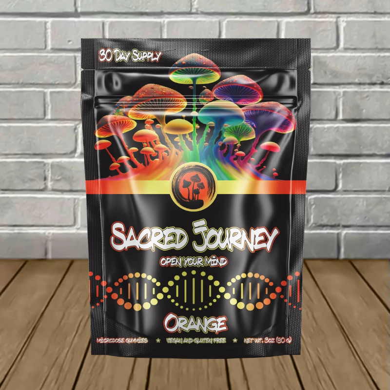Sacred Journey Magic Mushroom Gummies 30ct -Orange -- 30ct Single Pack