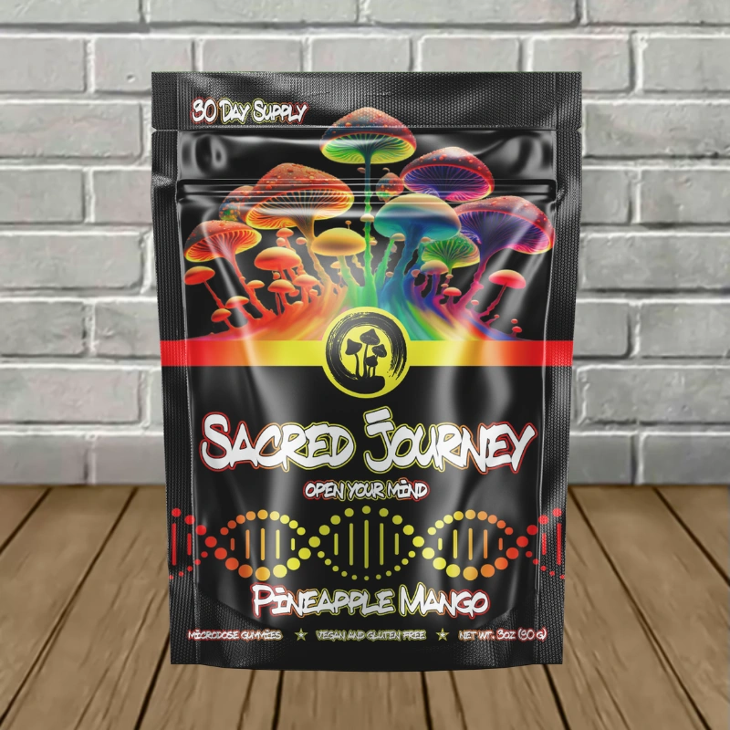 Sacred Journey Magic Mushroom Gummies 30ct -Pineapple Mango -- 30ct Single Pack