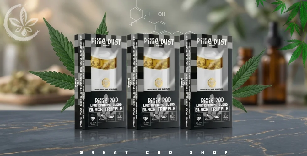 Pixie Dust Pixie Pod THCa + THCp Black Diamond Edition 4ml