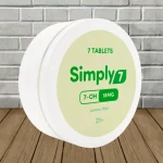 Simply7 7-OH Extract Tablets 7ct Lemon Mint 18mg Side View
