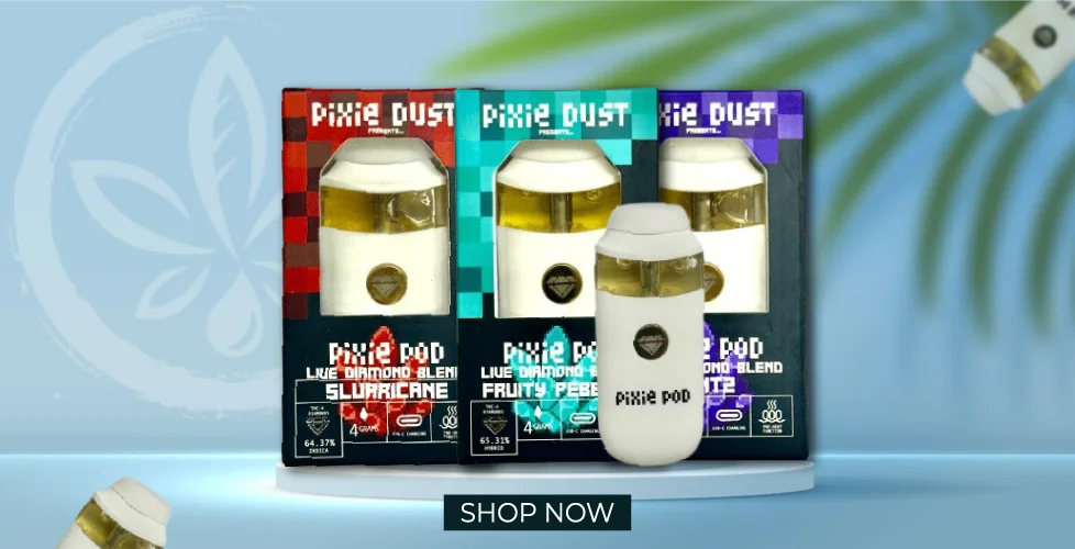 Pixie Dust Pixie Pod THCa Live Diamond Blend Disposable – 4ml
