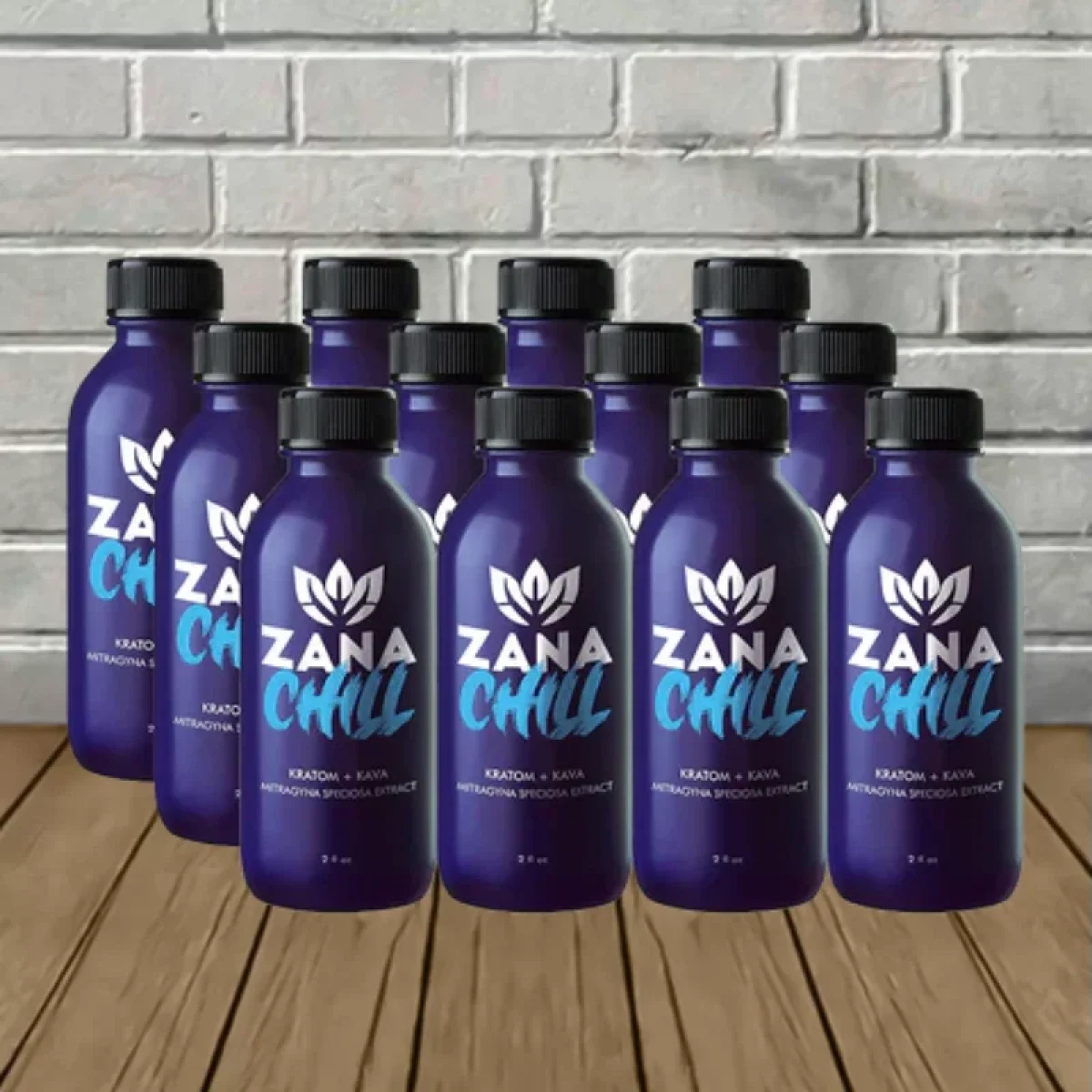 Zana Chill Kratom Kava Extract Shot 12 Pack - Bulk Buy Best Price