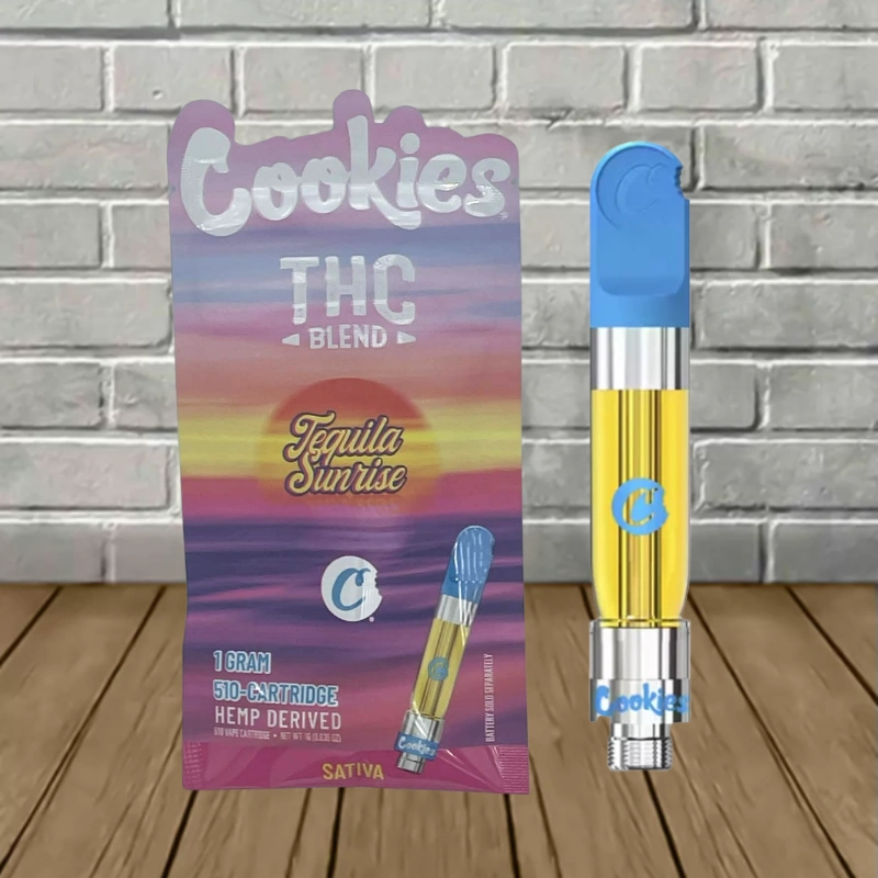 Cookies THC Blend Live Terpenes 1g Vape Cartridge-Tequila Sunrise -- Sativa -- CARTRIDGE