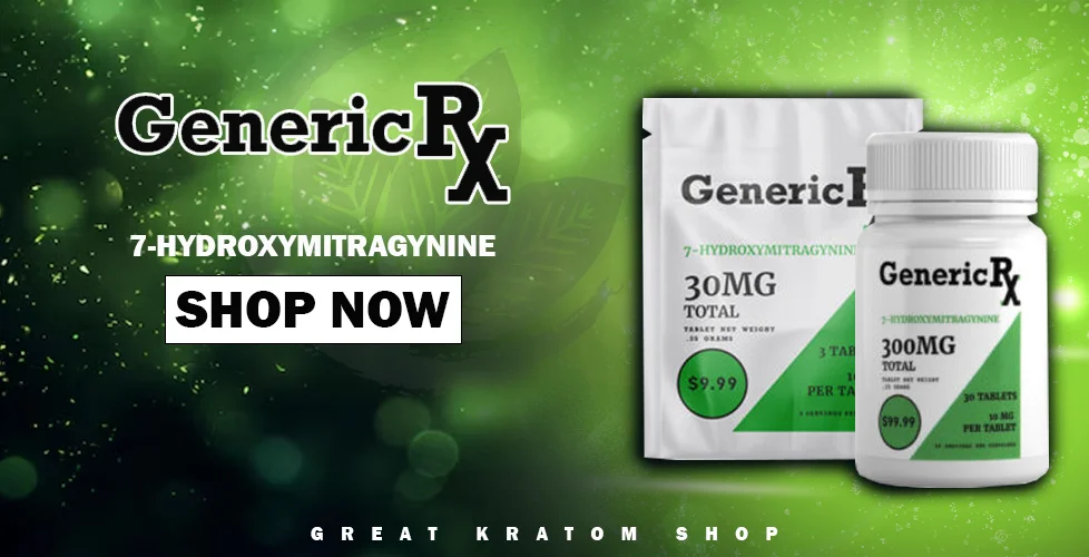 Generic RX 7-Hydroxymitragynine Extract Tablets 3ct