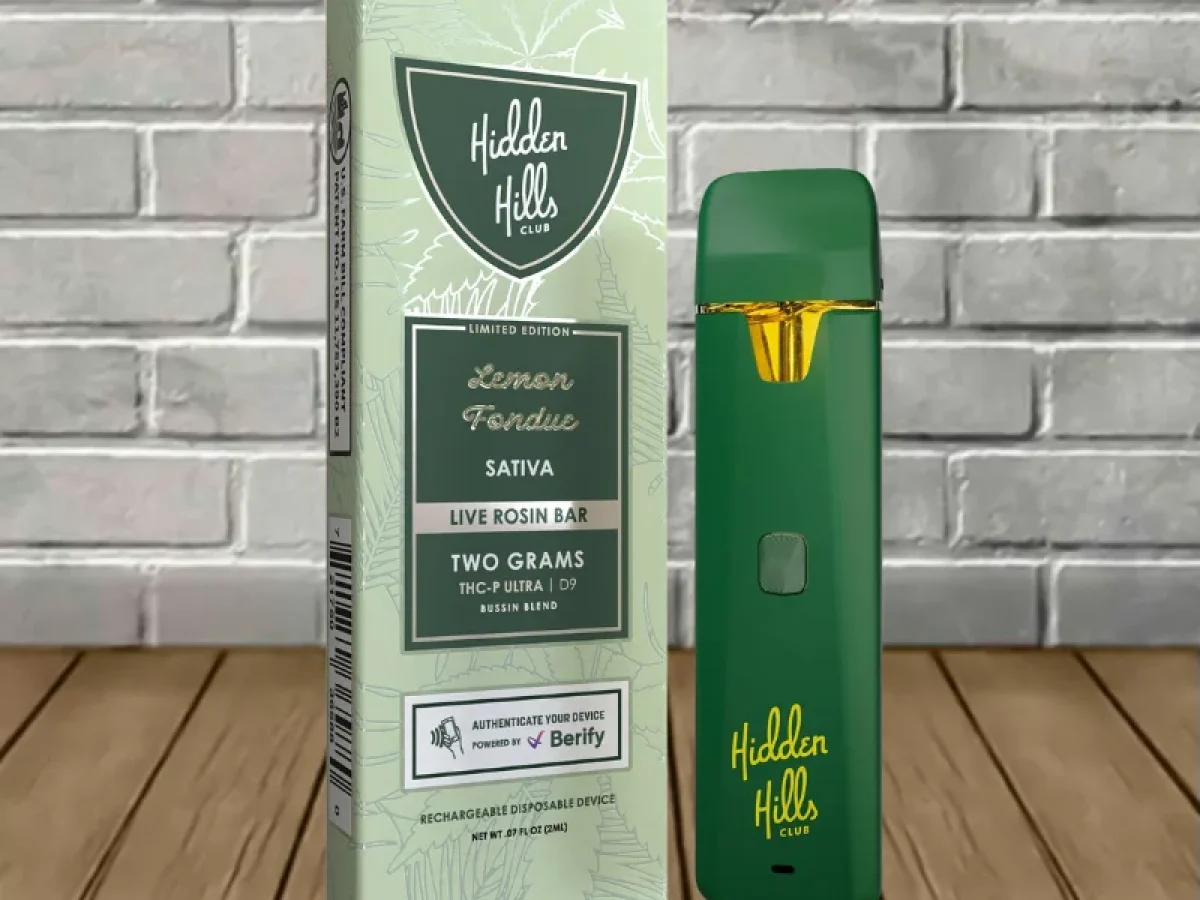 Hidden Hills Bussin Blend D9 + THCp Disposable Vape 2g - Great CBD Shop