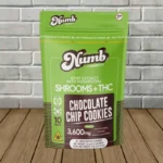 Numb Shrooms Delta 8 THCp Cookies 3600mg-Chocolate Chip Cookies