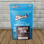Numb Shrooms Delta 8 THCp Cookies 3600mg-Cookies & Cream