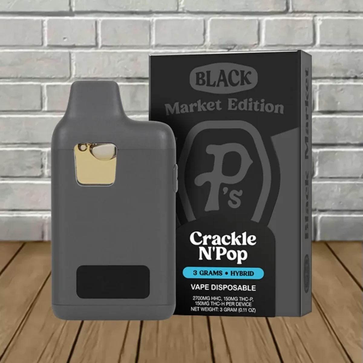 Pushin P's Black Market Edition THCH + THCP Disposable 3g