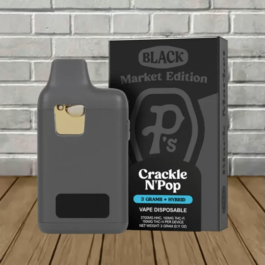 Pushin P's Black Market Edition THCH + THCP Disposable 3g Crackle N' Pop (Hybrid)