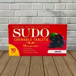 Sudo Chewable Tablets 10ct Blister Pack - Grape 10ct Single Blister Pack
