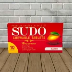 Sudo Chewable Tablets 10ct Blister Pack - Mango 10ct Single Blister Pack