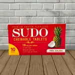Sudo Chewable Tablets 10ct Blister Pack - Pina Colada 10ct Single Blister Pack