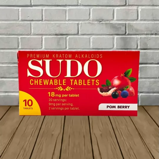 Sudo Chewable Tablets 10ct Blister Pack - Pom Berry 10ct Single Blister Pack