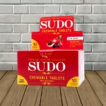Sudo Chewable Tablets Bulk Case Deal - Pom Berry Bulk DISPLY DEAL 6x10ct (Total 60 Tablets)