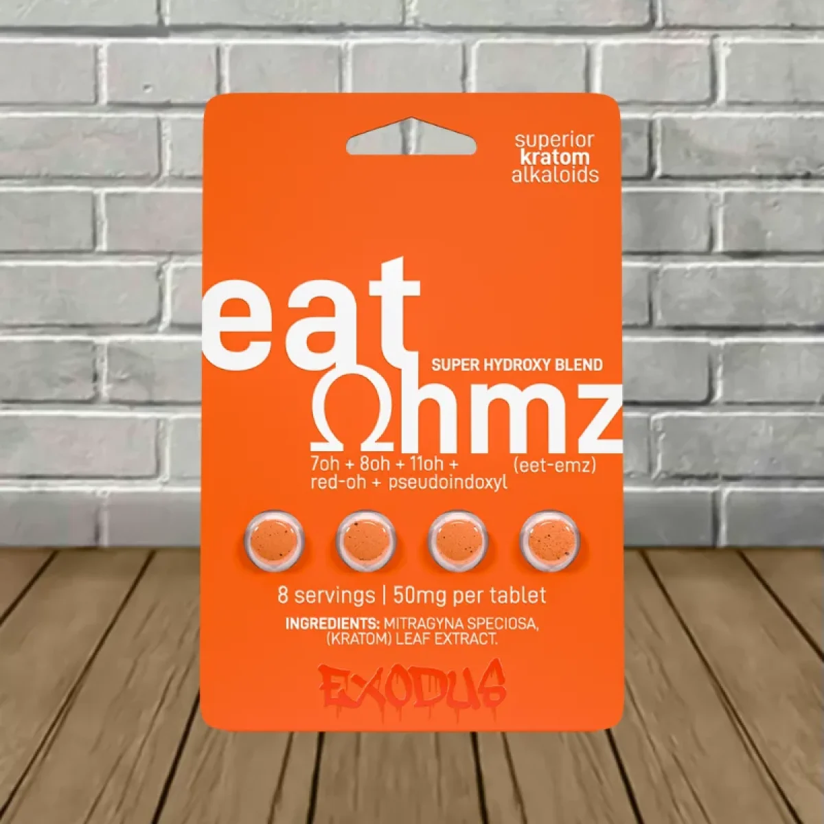 Eat Ohmz 7-Hydroxy Orange 4ct Blister Pack - DISCONTINUED - Great