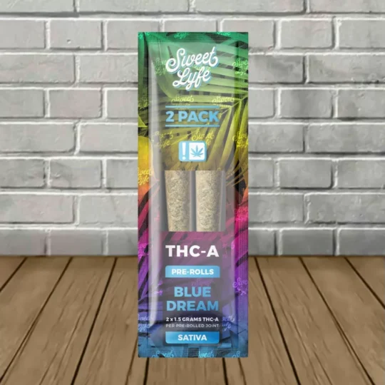 Sweet Lyfe THCa Prerolls 2ct - Blue Dream -- Sativa