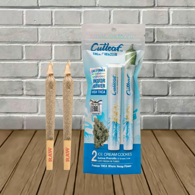 Cutleaf THCa Prerolls 2g - Ice Cream Cookies -- Sativa