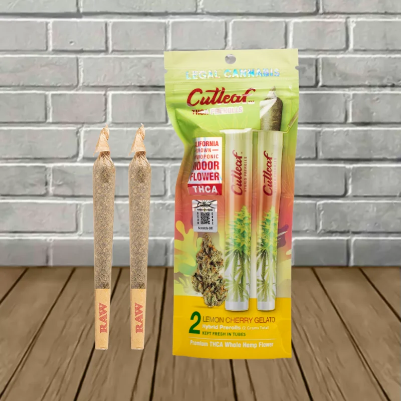 Cutleaf THCa Prerolls 2g - Lemon Cherry Gelato -- Hybrid