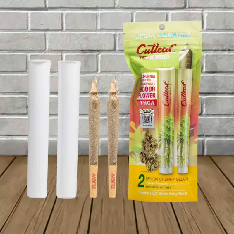 Cutleaf THCa Prerolls 2g - Lemon Cherry Gelato -- Hybrid