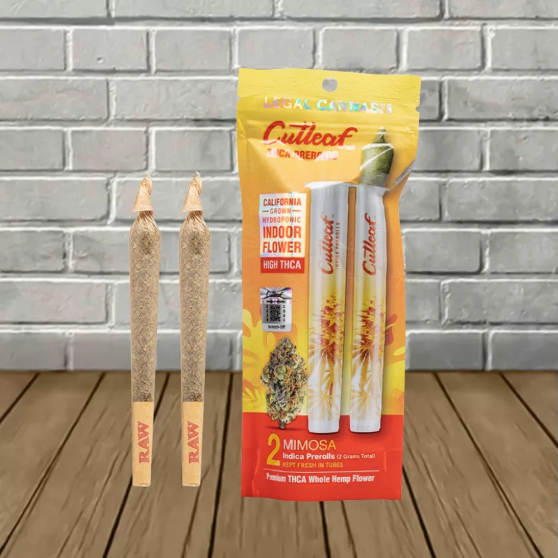 Cutleaf THCa Prerolls 2g - Mimosa -- Indica