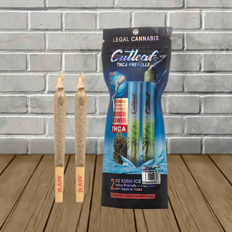 Cutleaf THCa Prerolls 2g - OG Kush Ice -- Indica