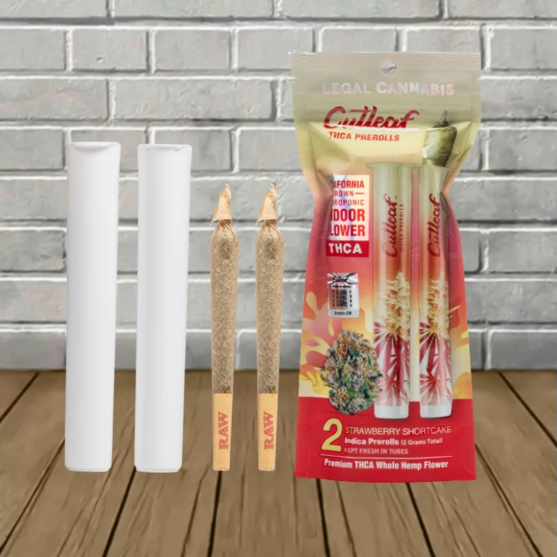 Cutleaf THCa Prerolls 2g - Strawberry Shortcake -- Indica