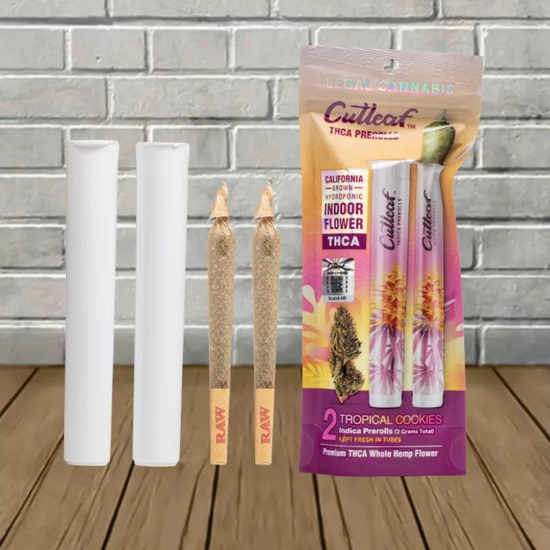Cutleaf THCa Prerolls 2g- Tropical Cookies -- Indica