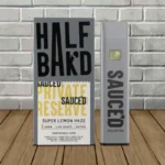 Half Bak’d Sauce’d Private Reserve Vape 1g Super Lemon Haze -- Sativa -- DISPOSABLE