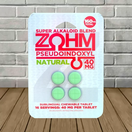 Zohm Pseudoindoxyl 40mg 4ct Blister Pack Natural 4ct Single Blister Pack