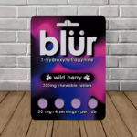 Blur 7-Hydroxymitragynine 200mg Tablets Blister Pack - Wild Berry -- 4ct Single Blister Pack