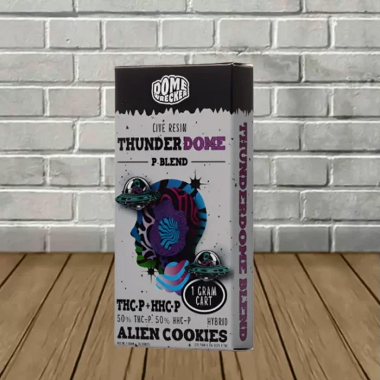 Domewrecker Live Resin Thunderdome P-Blend Cartridge 1g Alien Cookies (Hybrid)