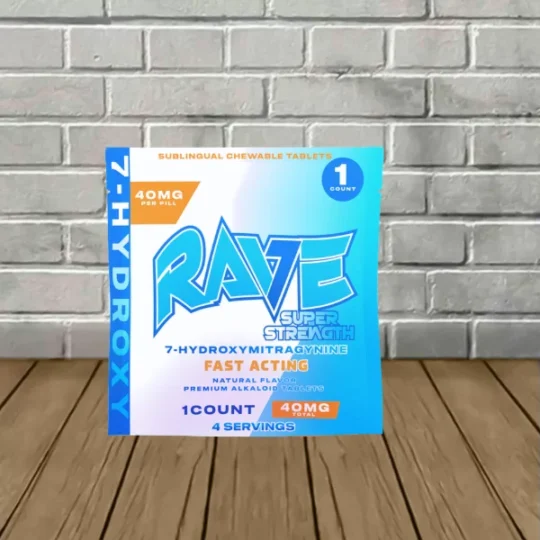 Rave Super Strength 7-Hydroxymitragynine Extract Tablets 1ct
