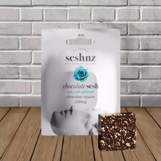 Seshnz Mushroom Blend Chocolate Square 500mg - Sea salt Almond