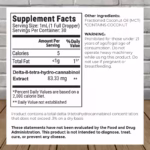 Barney's Botanicals Delta 8 THC Tincture - 2500mg Tincture Supplement Facts