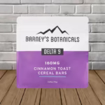 Barney's Botanicals Delta 9 THC Cereal Bars 160mg - Cinnamon Toast