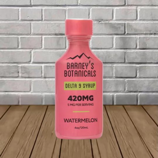 Barney's Botanicals Delta 9 THC Syrup 420mg -Watermelon