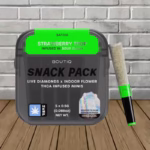 Boutiq Snack Pack Live Diamonds Minis (5ct) 2.5g - Strawberry Tropicana Flower infused with Sour Slush -- Sativa