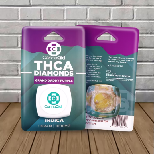 CannaAid THCa Diamonds Dab 1g - Grand Daddy Purple -- Indica